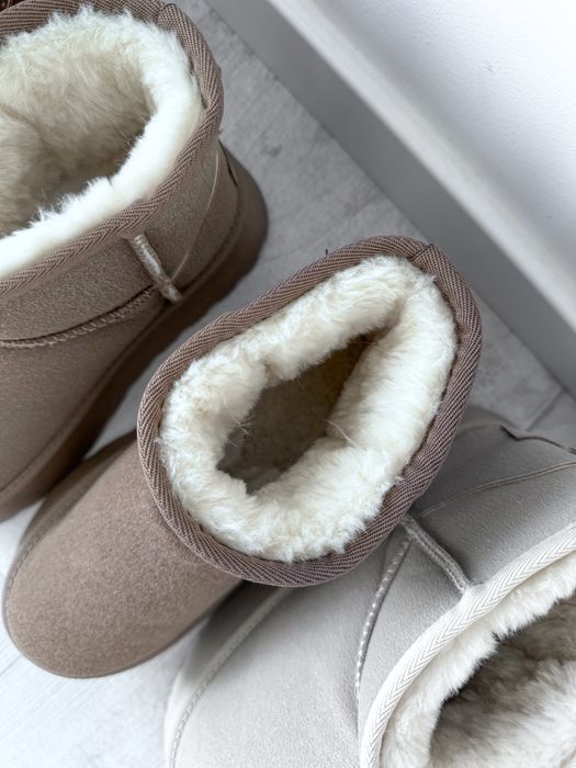Уггі з значком UGG на платформі, угги UGG platform