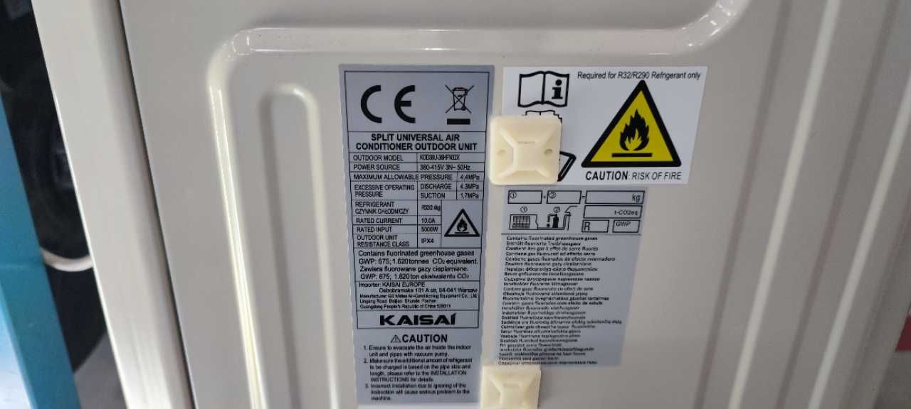 KAISAI KOD30U-36HFN32X agregat skraplający USZKODZONY klimatyzacja
