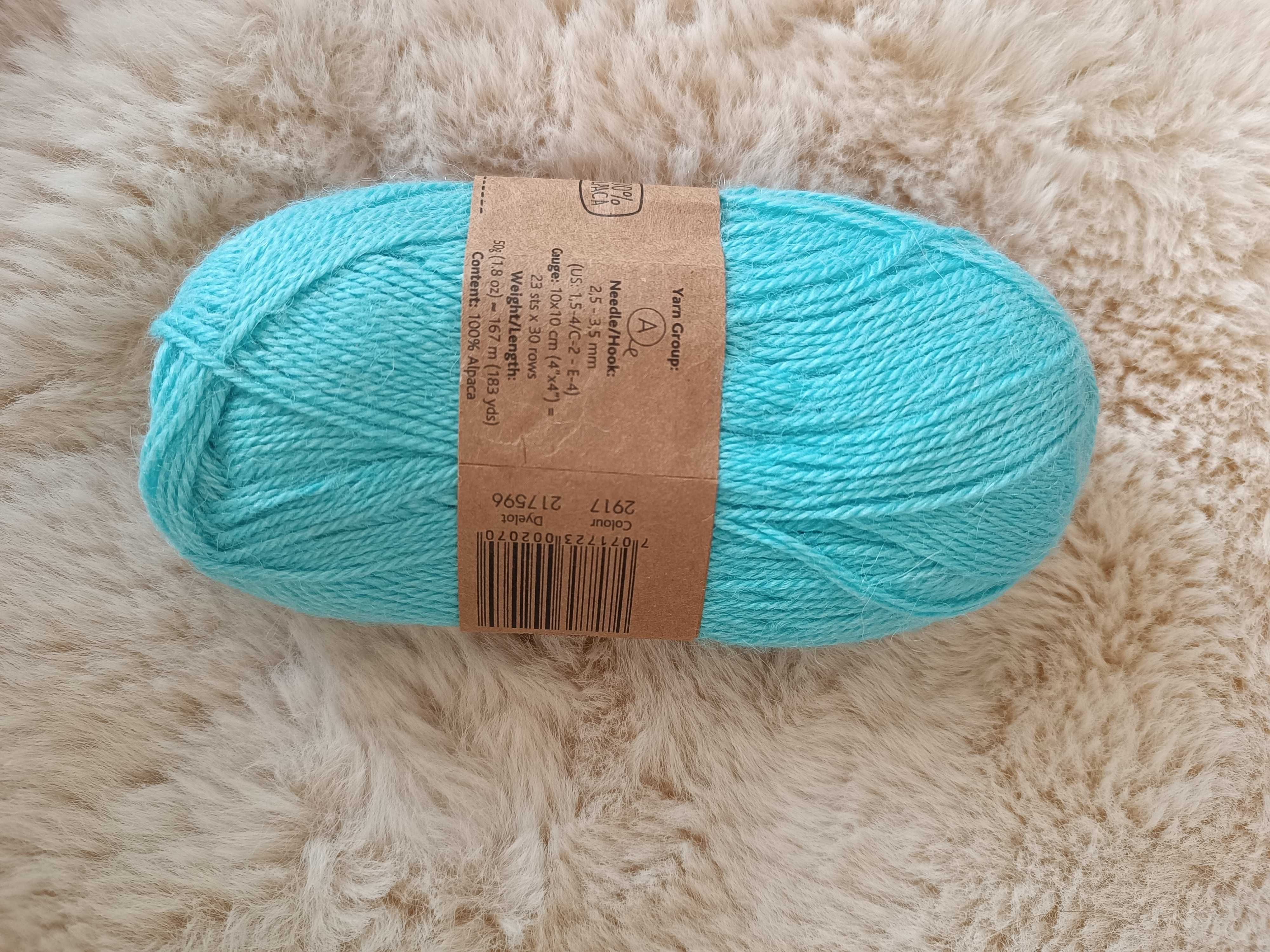 Włóczka Drops ALPACA 2917 turkusowy nowa 50 g