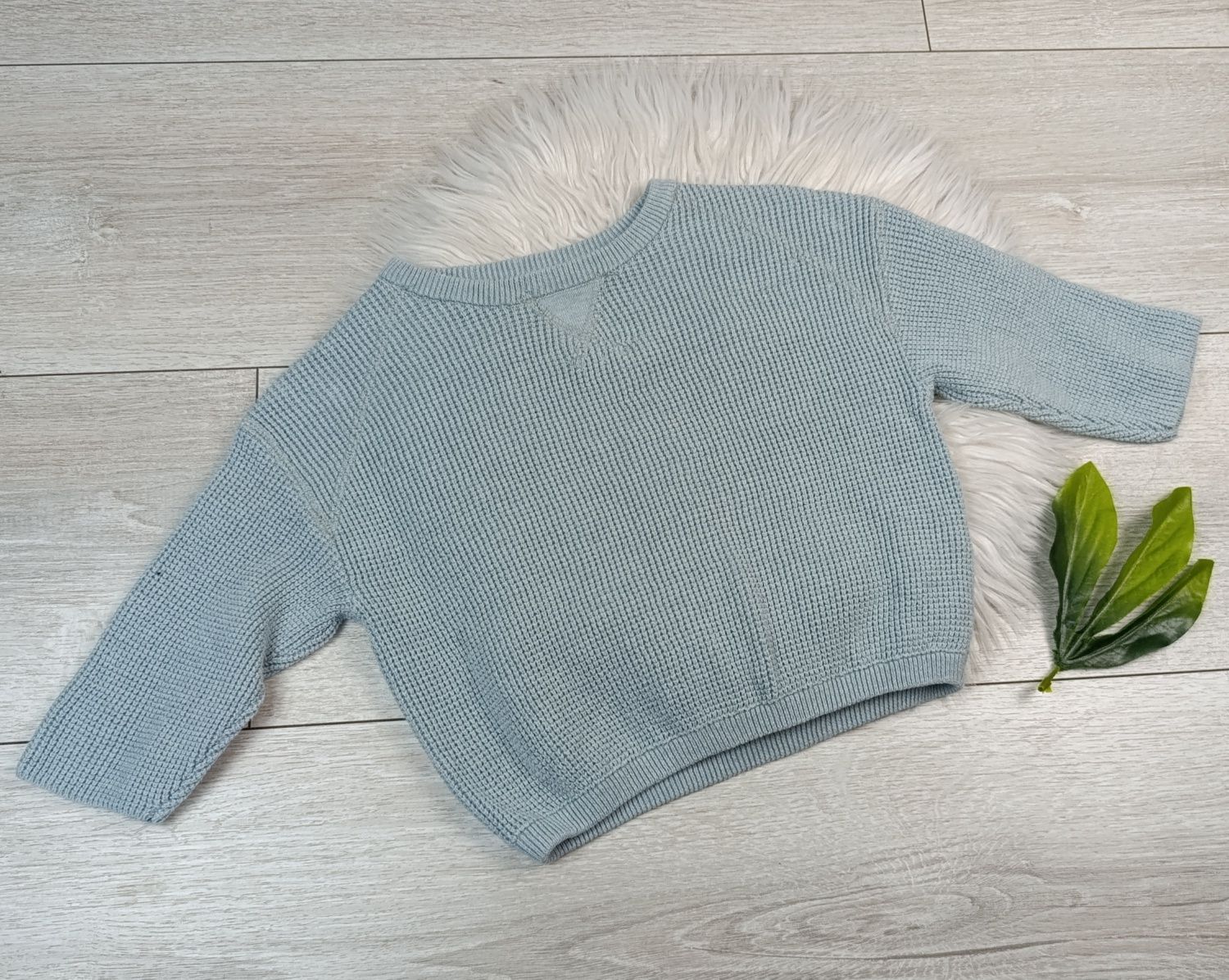 Sweter Turkusowy Dziecko Zara Ideał 74 cm