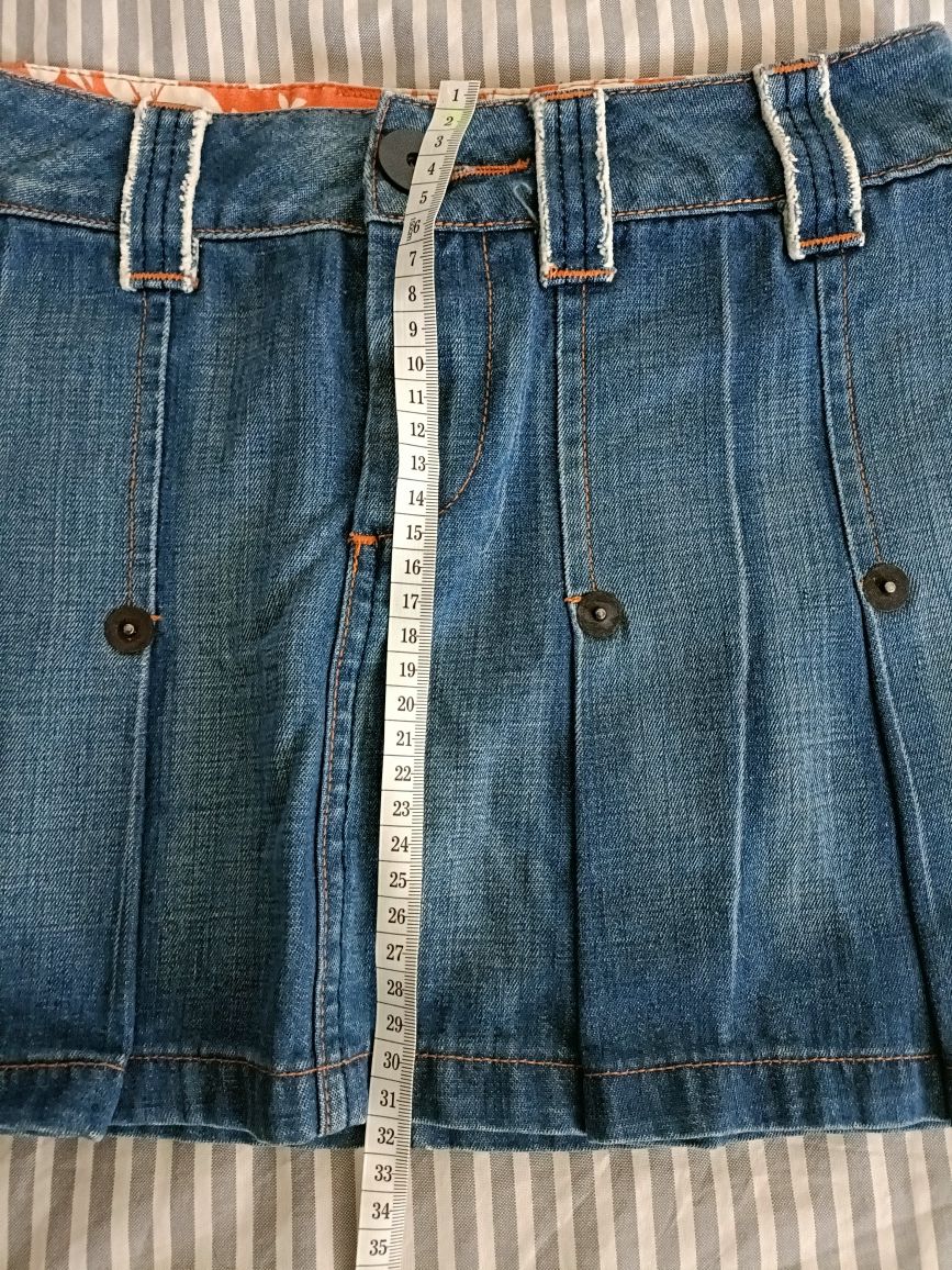 Spódniczka vila jeans plisowana rozmiar s