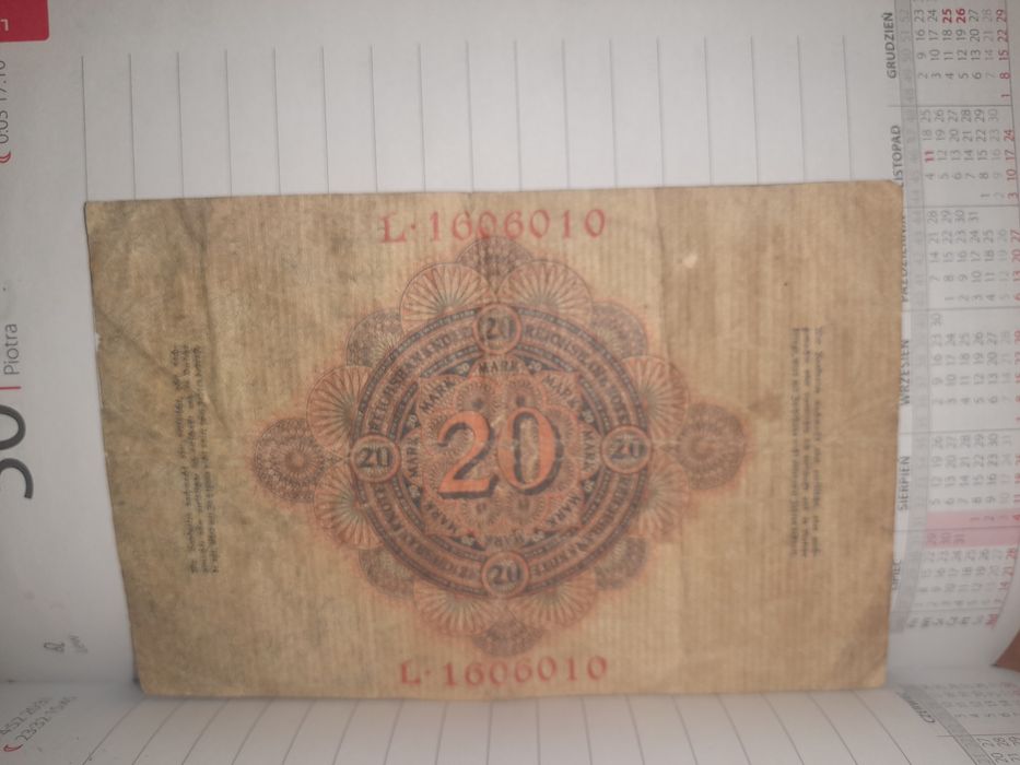 20 Marek seria L rok 1914