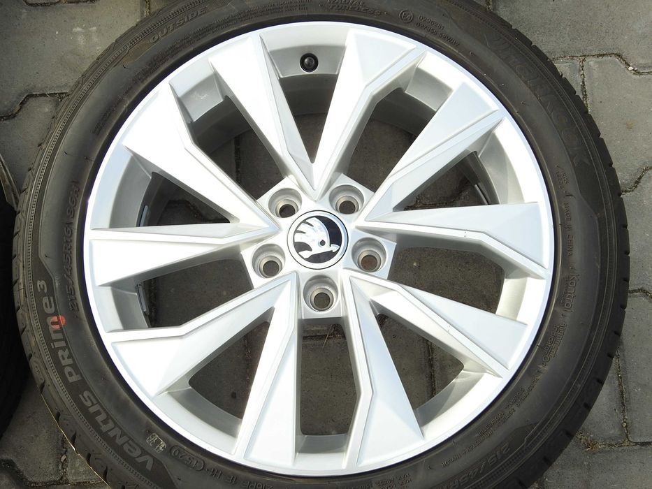 4x ALUFELGI SKODA 16" 5x100 ET46 oryginał 6V0 Jak NOWE DEMO