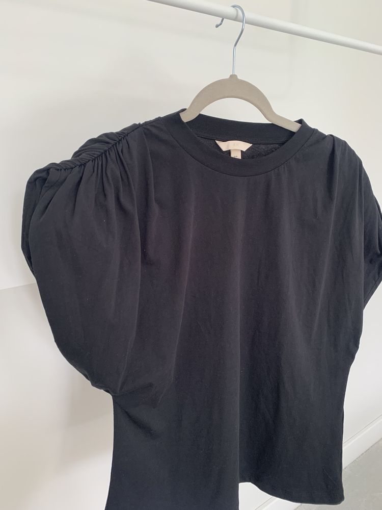 bluzka t-shirt czarny H&M