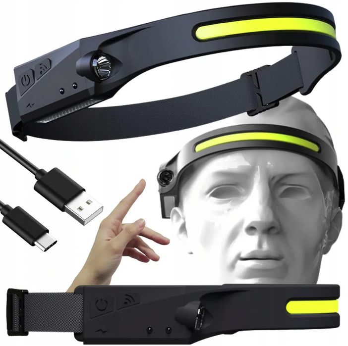 Latarka Czołowa Led Czujnik Ruchu 41 Led