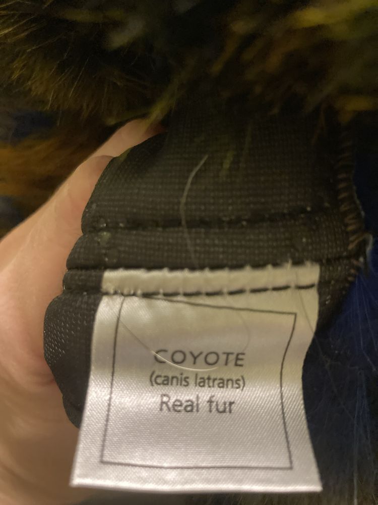 Шапка натуральный мех из Coyote canis latrans Норвегия
