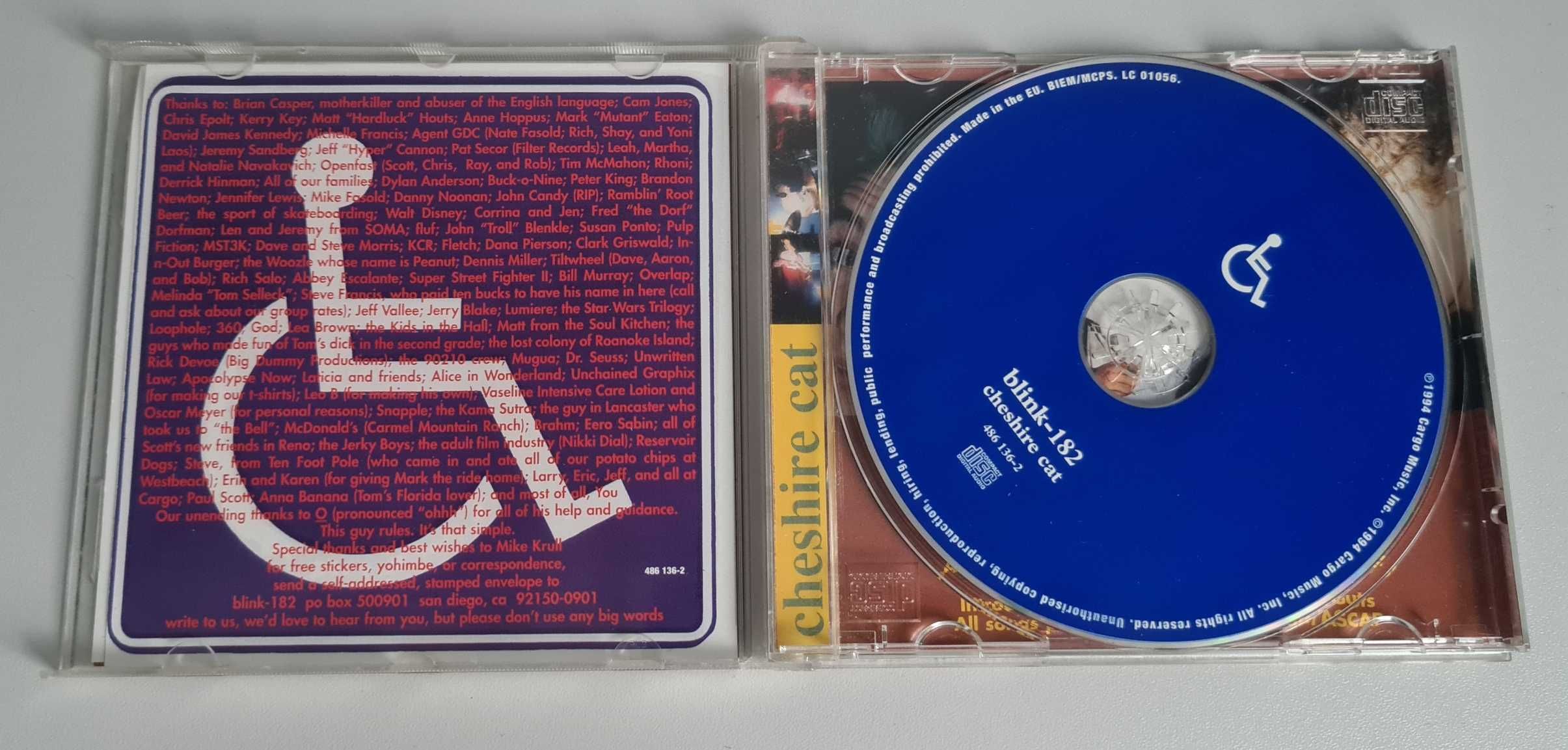 Blink-182 Cheshire Cat CD 1994r