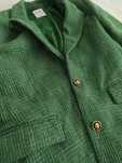 Blazer em tweed verde