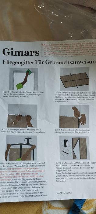 Moskitiera magnetyczna drzwi