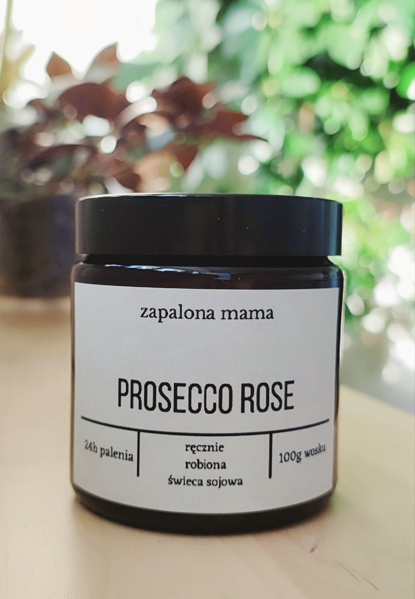 Świeca sojową Prosecco Rose