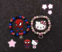 Matching bransoletki hello kitty sanrio marvel Spiderman anime