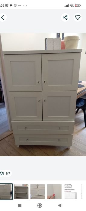 Szafka biała Glamour Majorka Bodzio czytaj opis