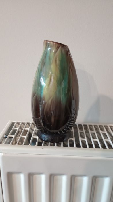 Piękny stary ceramiczny wazon PRL Vintage Okazja