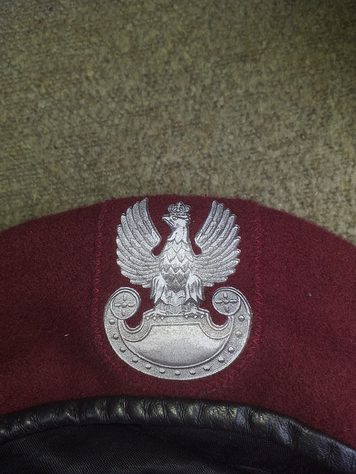 Beret wojskowy bordowy,militaria,WP,desant,ASG,Paintball,kolekcje