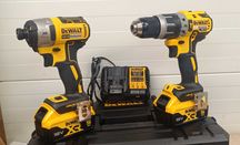 Zestaw Wkrętarka + zakrętarka Dewalt 18V 2x5AH NOWE