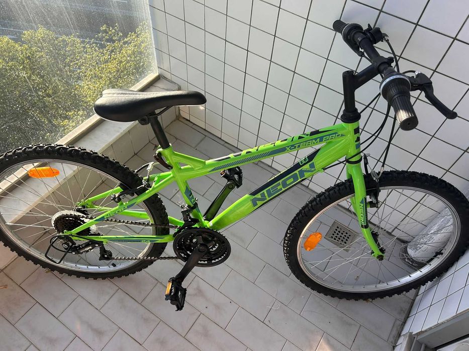bicicleta avigo - pro experience 24 neon verde - como nova