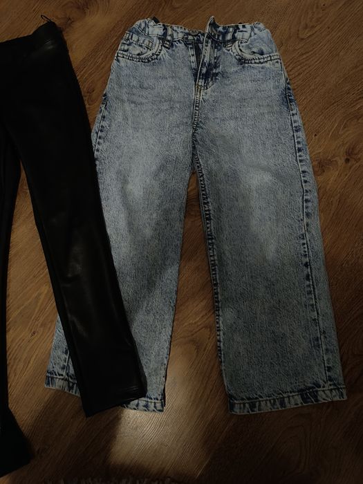 шкіряні штани, джинси для дівчинки