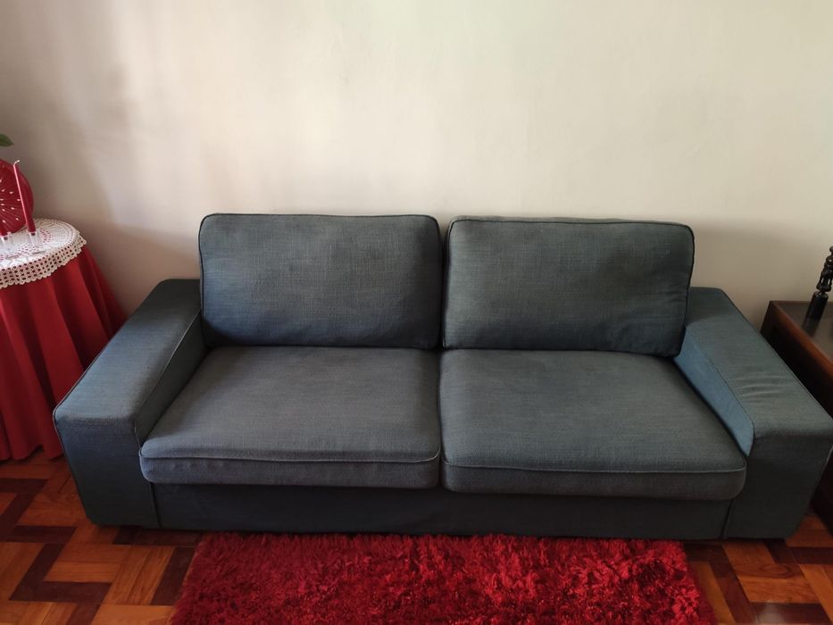 Sofá Kivik Cinzento escuro 3 lugares Oferta Transporte