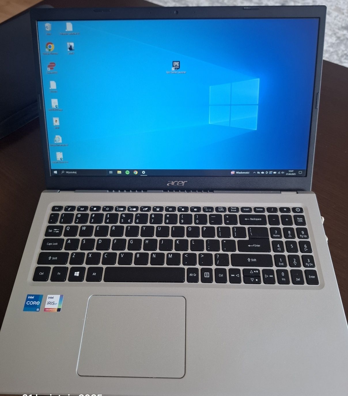 Laptop Acer Aspire 15,6 cala procesor Intel Core i5 2,42GHz 8 rdzeni