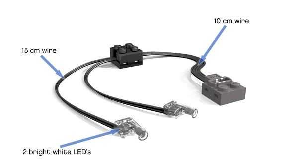 LEGO Technic 8870 Światła Power Functions - Oryginał