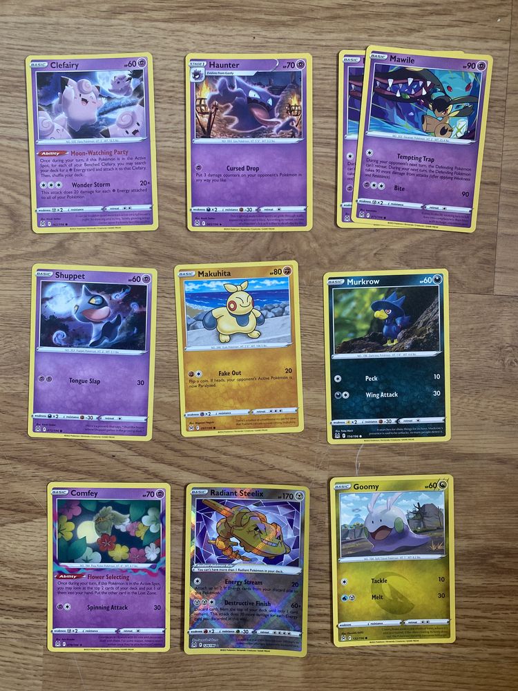 26 Cartas Pokémon Sword and Shield - Lost Origin
