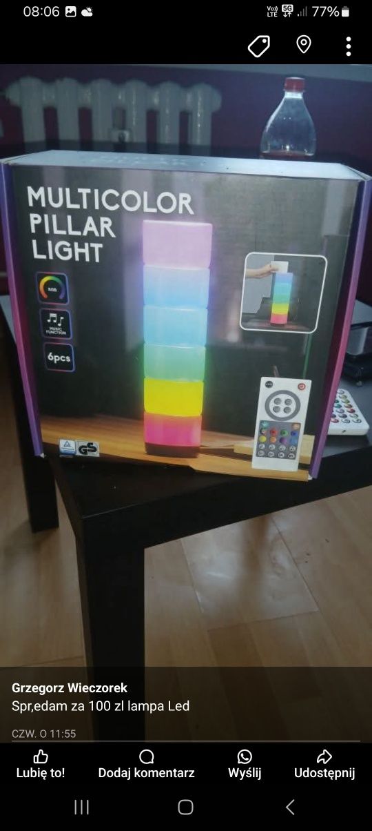 Lampa led z pilotem