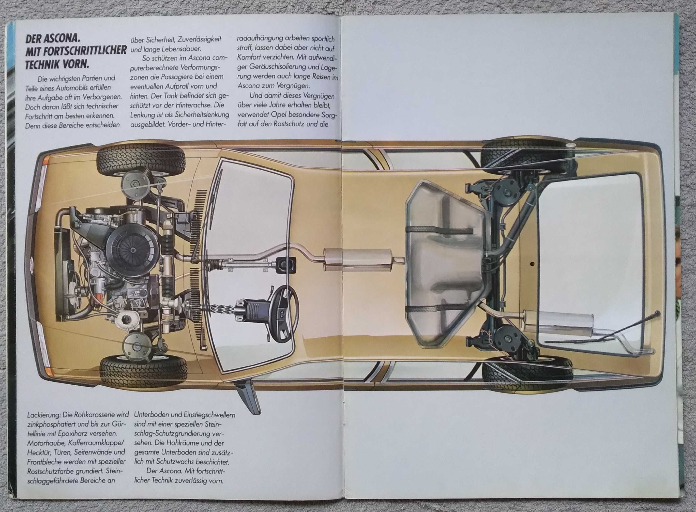 Prospekt Opel Ascona rok 1983