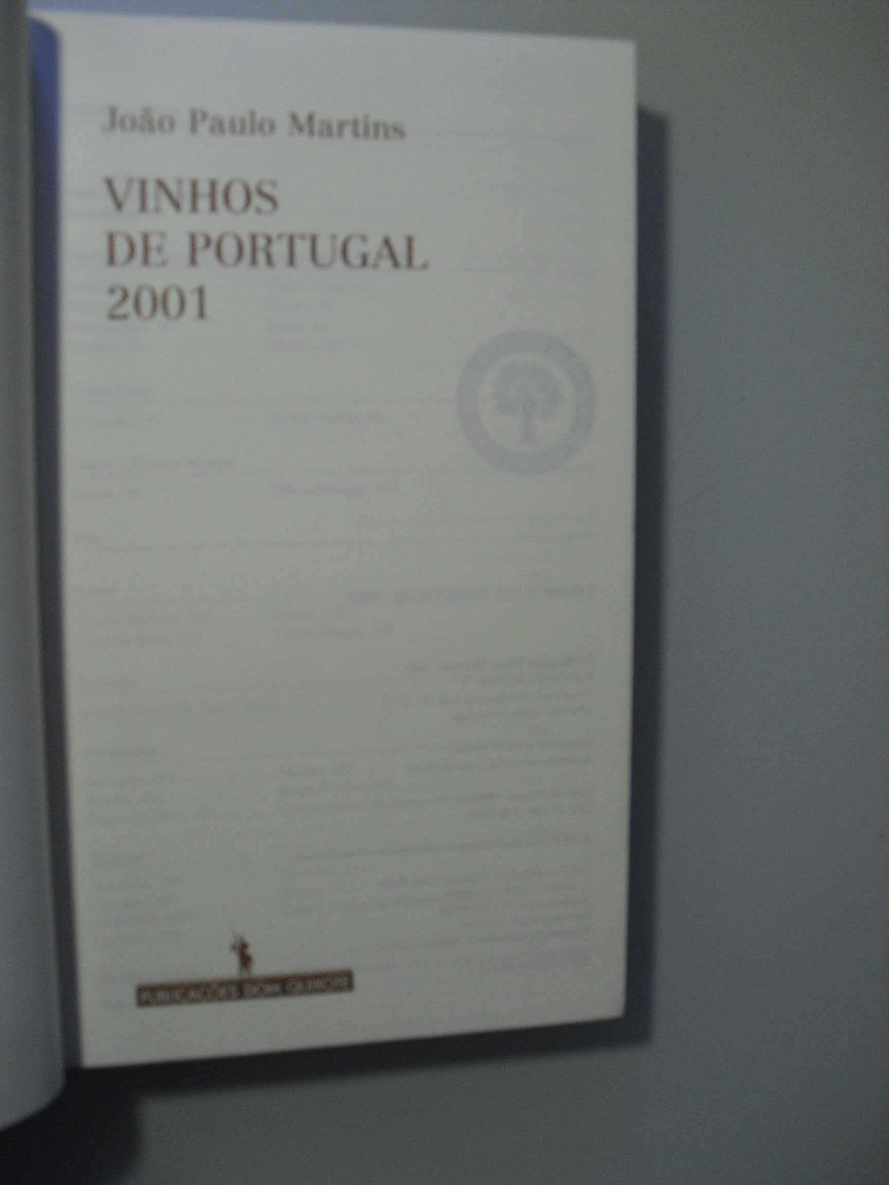 JOÃO PAULO MARTINS-VINHOS DE PORTUGAL-2001