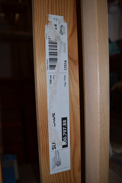 DREWNO Łóżko MATERAC 160x70 GRATIS Barierka BDB Ikea SOLIDNE Sultan