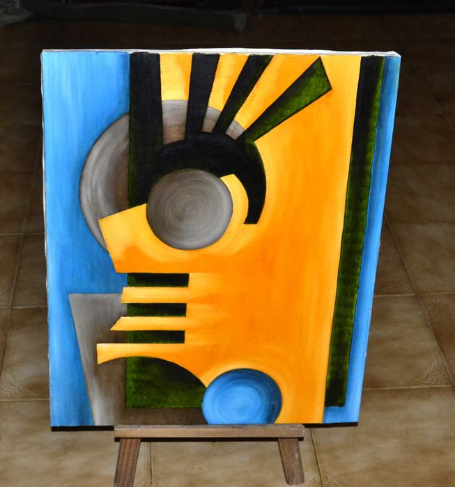 Pintura Abstrata, Oleo sobre tela