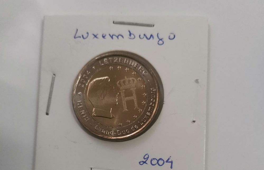 Moeda UNC comemorativa de 2€ - Luxemburgo 2004