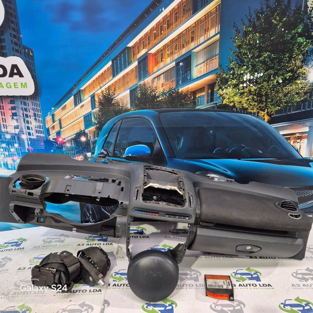 Tablier completo com kit de airbags Smart Roadster
