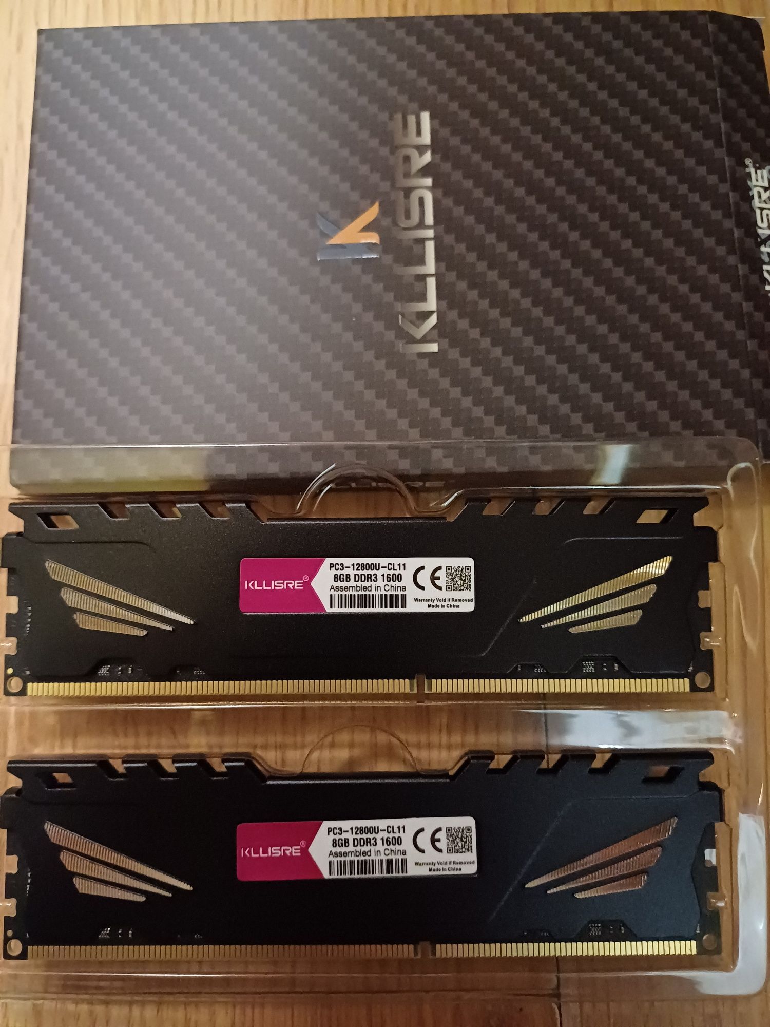 Оперативна память для ПК DDR3 1600MHz  16gb 2по8гб (нова)