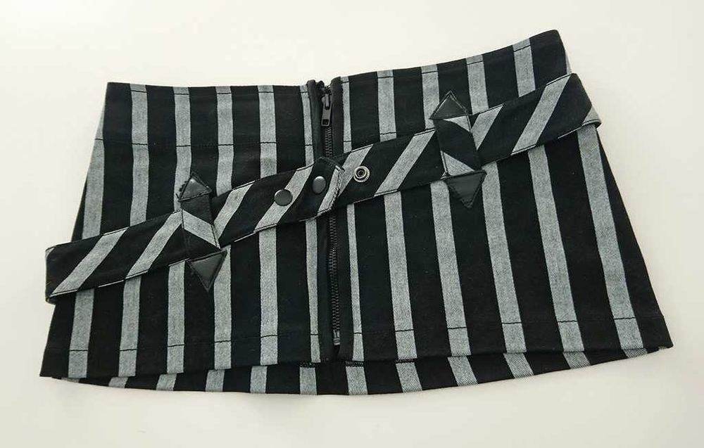 Lip Service psycho circus mini skirt striped