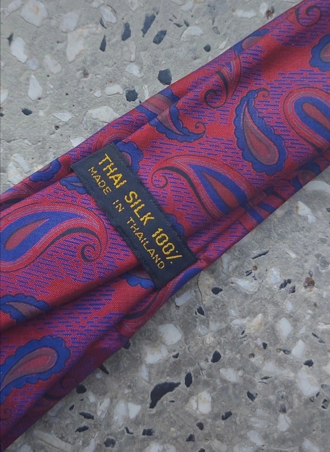 krawat jedwabny 100% jedwab silk wzory łeski