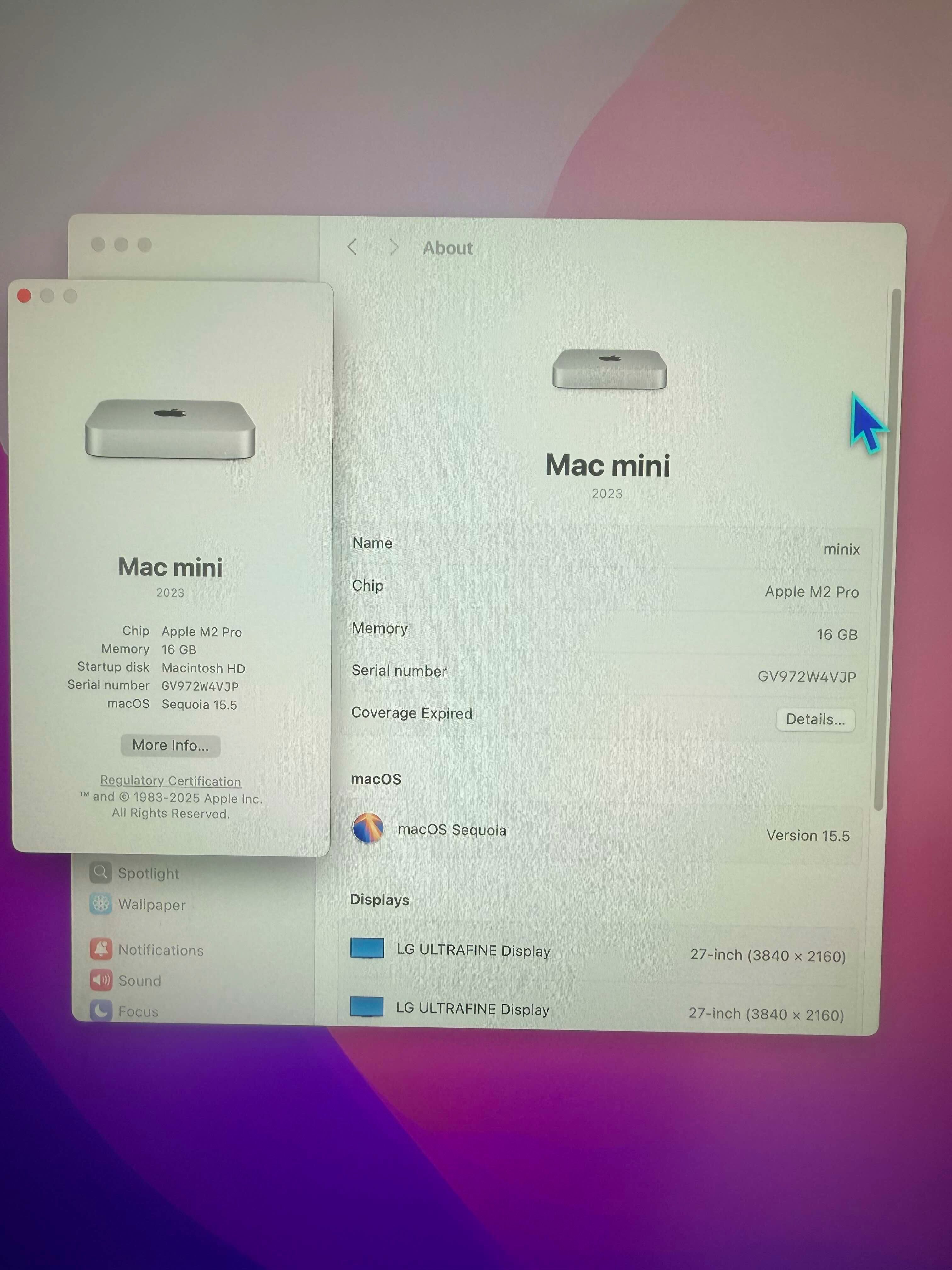 Apple Mac Mini M2 Pro 16GB / 512GB SSD + Magic Keyboard + Magic Mouse