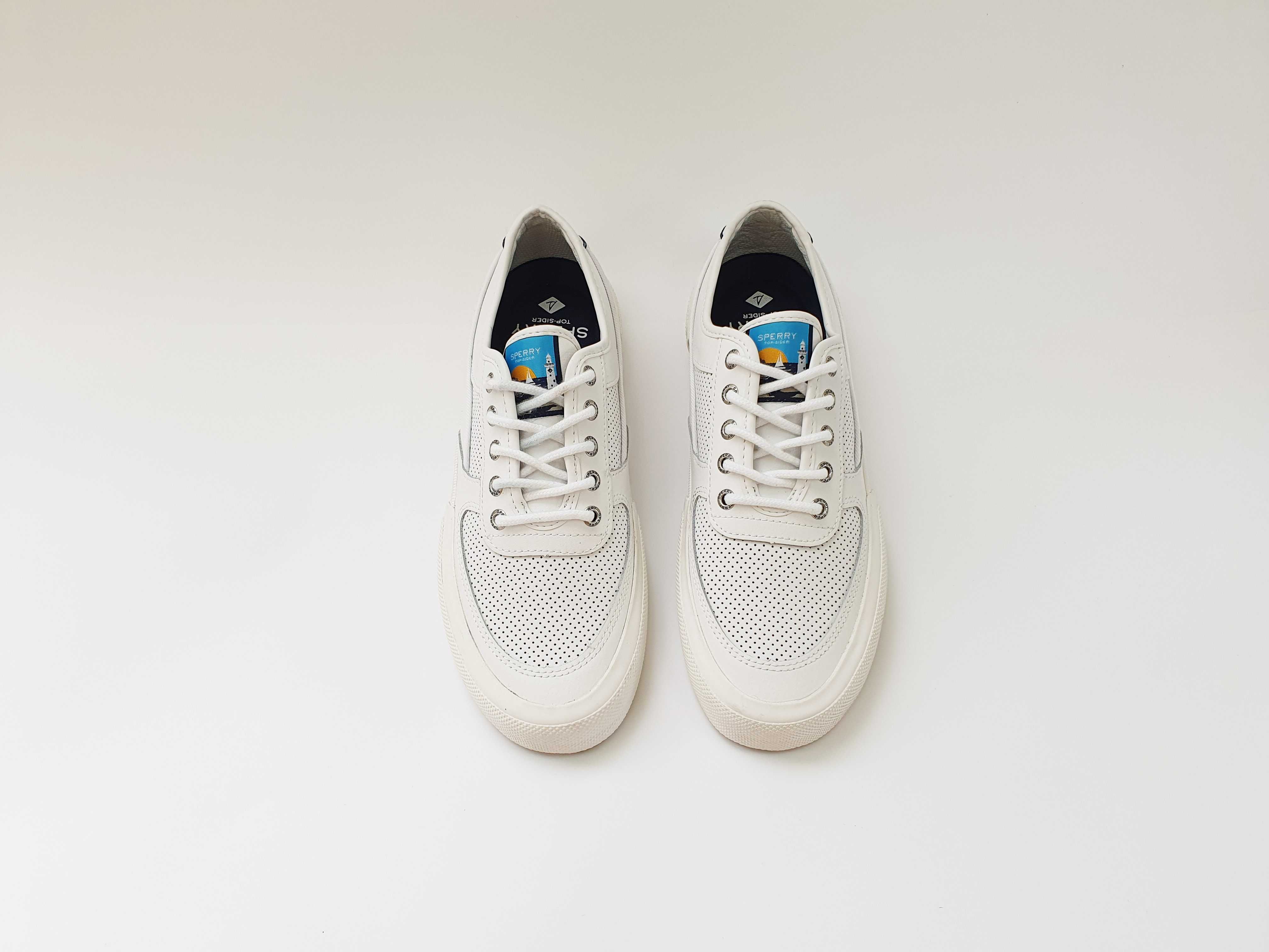 Белые мужские кеды SPERRY TOP SIDER