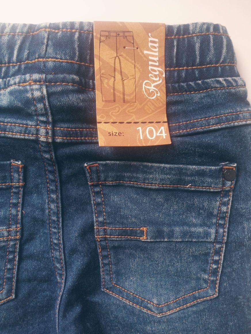 Nowe spodnie jeansy rozmiar 104 Smyk