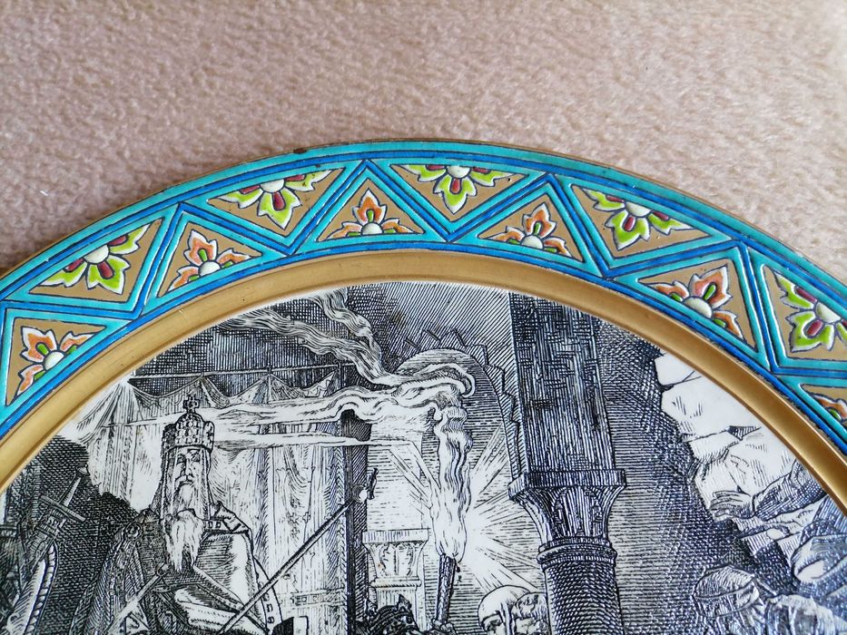 Prato de Grés com 40 cm diâmetro da Villeroy & Boch - Anos 1900's