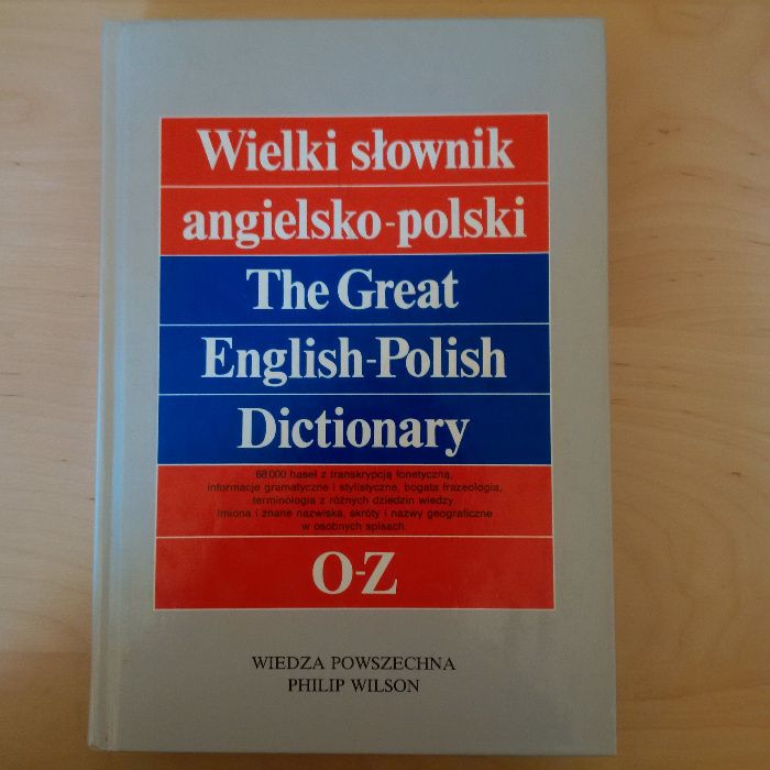 Sprzedam Wielki słownik polsko-angielski i angielsko-polski