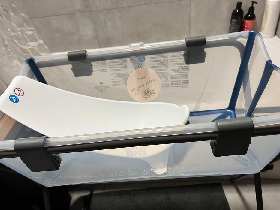 Wanienka stokke flexi bath, stojak, wkładka