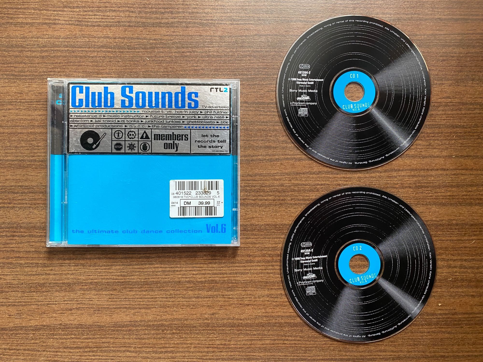 Музыкальный CD "Club Sounds Vol.6" (2 CD) (немецкий оригинал)