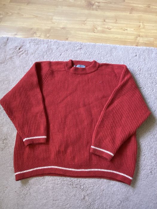 Sweter vintage L czerwony
