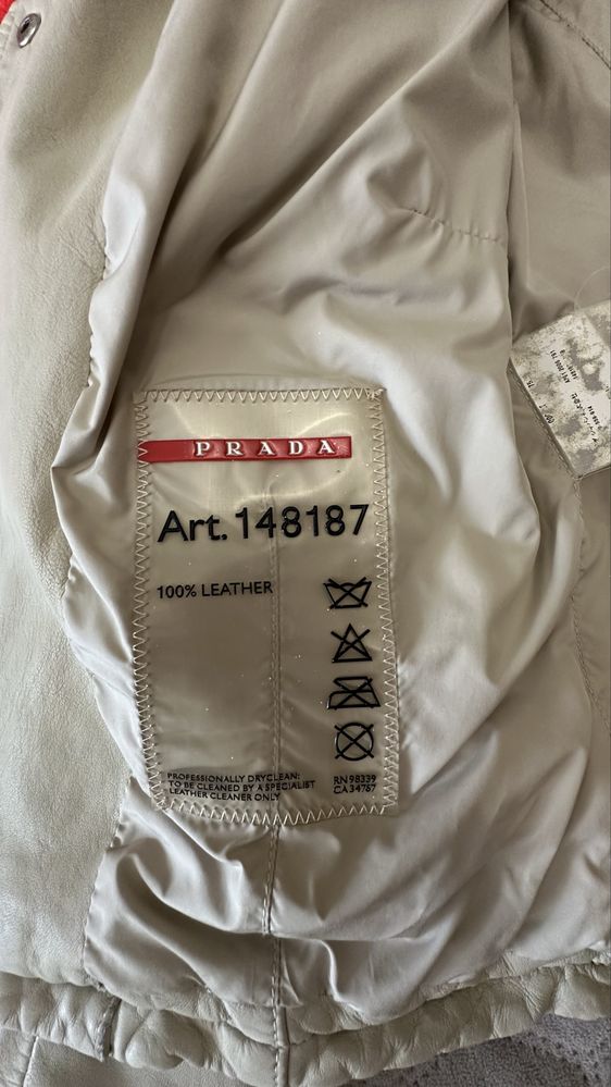 Куртка шкіряна Prada оригінал