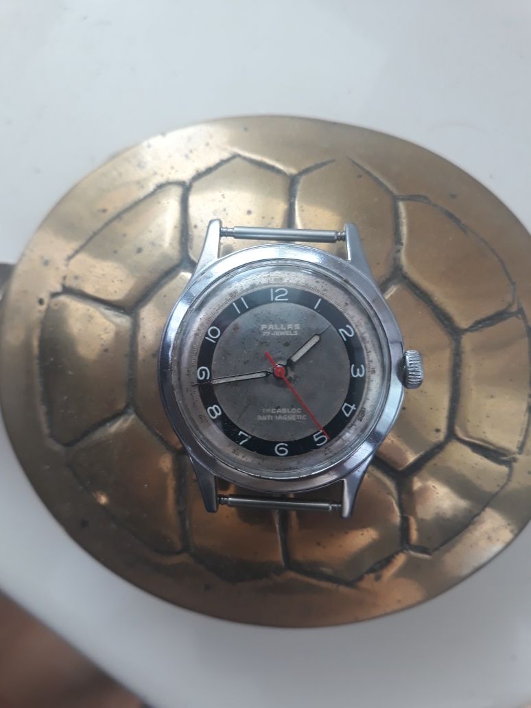 Zegarek męski mech.PALLAS 17j.Swiss 34mm.sprawny.