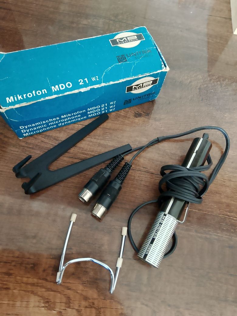 Mikrofon Dynamiczny UNITRA Tonsil MDO 21 Wz ... Komplet Box
