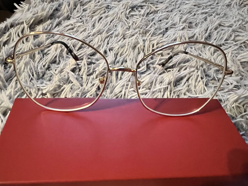 Oprawki okulary zlote