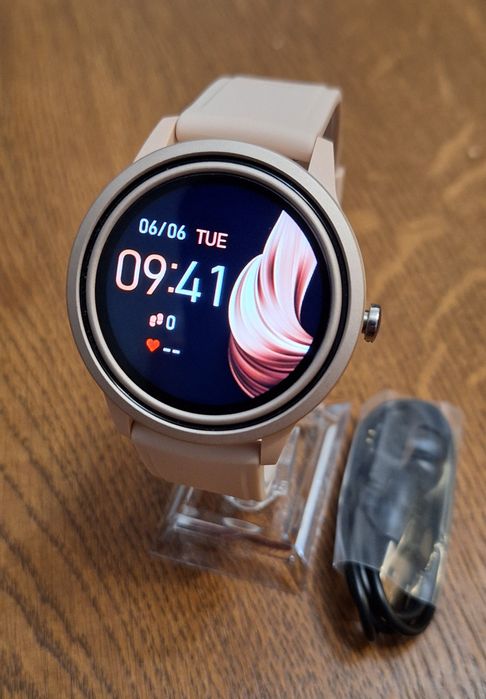 Inteligenty damski smartwatch zegarek Polski język - wiadomości, puls