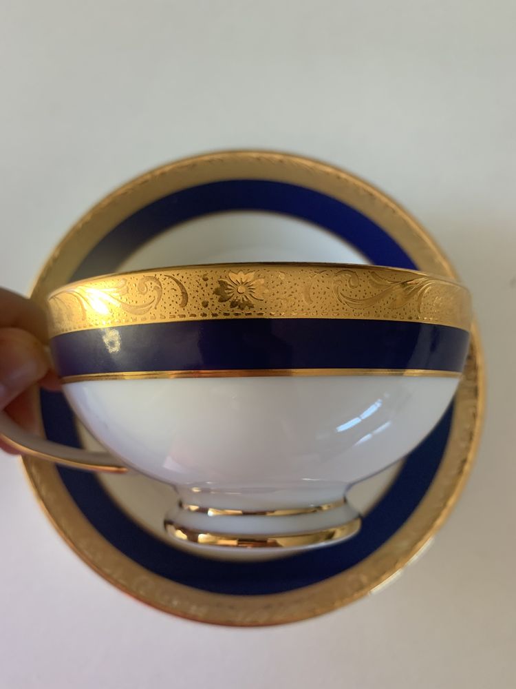 Chávena porcelana com barra de ouro - Fine China