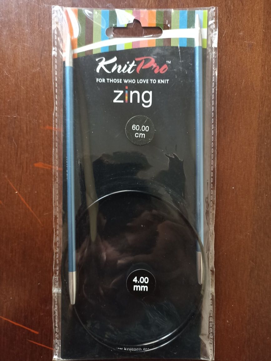 Спицы Knit Pro zing 3.5мм и 4мм 60см